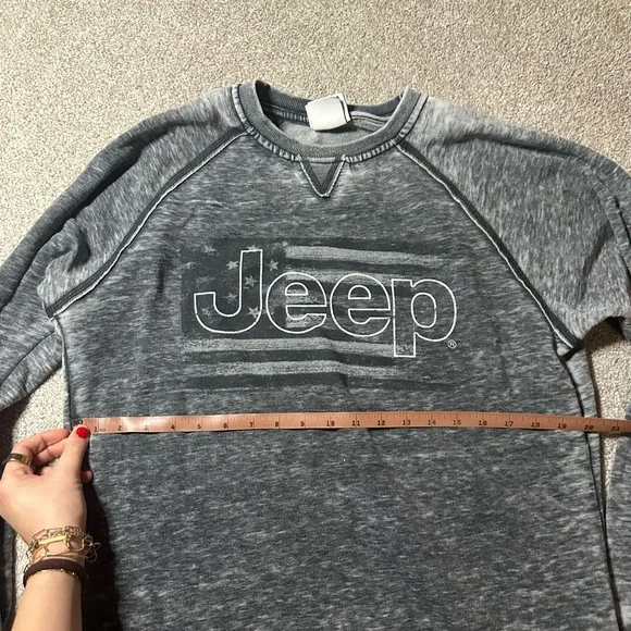Large Jeep Crewneck Sweatshirt Longsleeve - Picture 3 of 4